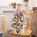 Miniatyrbilde 2 av 11: Kunstig juletre med LED mini skrivebord furu PVC jule pynt tre jule pynt