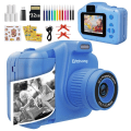 Miniatyrbild 1 av 5: Barn's Instant Print Kamera 1080P Selfie Video Barn Kamera