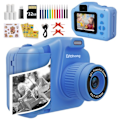 Pikkukuva 1 / 5: Lapset's Instant Print kamera 1080P selfie video lapsi kamera