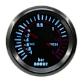 Miniatyrbild 1 av 6: Vit Bakgrundsbelysning Auto Bil Turbo Boost Mätare