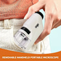 Miniatyrbild 6 av 7: Mini Pocket Microscope Kit 60 To120x Portable Laboratory Microscope Med LED Light