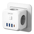 Pikkukuva 1 / 7: Virtanauha   3 AC pistorasioilla +3 USB lataus portit+ 1 tyyppi C 5V 2.4A  sovitin 7-in-1 pistoke pistoke päällä/Off  kytkin
