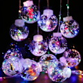 Miniatyrbild 7 av 11: Semester LED Snöre Ljus Färgglada Ljus 8 Modes EU kontakt Utomhus Trädgård Bröllop Hem Rum Jul Dekoration Lampa
