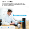 Miniatyrbillede 3 af 6: Smart Plug 20A EU Smart Socket Med Strøm Monitoring Timing Function Voice Control Via Alexa Google Home
