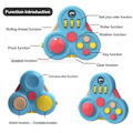 Pikkukuva 4 / 8: Fidget Pad 10 in 1 Fidget Lelut Stressinesto Fidget Pack Superior Spinner Figet Lelut Käsi Busy Pad
