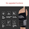 Miniatyrbild 4 av 7: Multifunktion led vibration armband luft tryck knådning varm kompress meridian fysioterapi instrument