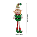 Miniatyrbild 9 av 10: Jul plysch ben tomte docka prydnader pojkar och flickor tomtar leksak docka