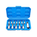 Pikkukuva 1 / 6: Professional 13 kpl Torx Star Bit Socket nuts Set 1/4 3/8 ja 1/2" Drive T8 - T70 Home Tool  Kit