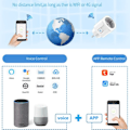 Miniatyrbild 4 av 7: Smart Plug WiFi Socket EU  Med Ström Monitor Timing Funktion Tuya Smart Life APP Control