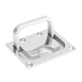 Miniatyrbillede 1 af 5: rustfrit stål 316 Flush Lift Ring Lag Træk håndtag Lås skab båd marin hardware