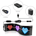 Miniatyrbild 4 av 6: Rullning Reklam LED Skylt USB 5V Bluetooth App Kontroll Logotyp Ljus Anpassad Text Mönster Animation Programmerbar Display
