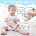 Miniatyrbild 2 av 11: Soft Baby Books 3D Touch Feel High Contrast Toy Book Sensory Tidig Lärande Barnvagn Leksaker