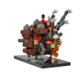 Miniatyrbild 2 av 5: Buildmoc City House Film Japan Anime Figurer Wowl Moving Castle Creative Expert Architecture Modular Building Blocks