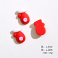 Miniatyrbillede 6 af 7: 20 stykker Søde Mini Tegnefilm Jule Serie Harpiks Figurin Håndværk Flatback Cabochon Ornament