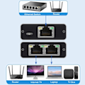 Miniatyrbillede 2 af 7: Splitter Connector Adapter 1 to 2 Ways Lan Ethernet Splitter Gigabit Coupler  Connect Laptop Network Cable