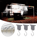 Miniatyrbild 3 av 8: 8 delar X S-form camping markis krokar klämmor ställ för