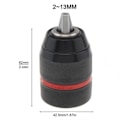 Miniatyrbillede 4 af 7: 1,5-13 mm Nøglefri Metal Bor Chuck Adapter Selvlåsende Bor Bit Holder