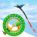 Miniatyrbilde 4 av 5: Drage Snelle Winder Brann Hjul Snor Flying Håndtak Verktøy Twisted Snor Line Grip For Fying Kites 200M