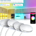 Miniatyrbilde 2 av 8: Aluminium Tuya Wifi Kontroll RGB LED Under skap belysning