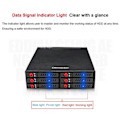 Miniatyrbillede 3 af 8: 6-Bay 2,5 tommer SATA SSD HDD Hot Swap Mobil Rack/Enclosure Hard Disk Enclosure Rack Data Storage
