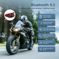 Pikkukuva 7 / 8: Moottoripyörä kypärä kuulokkeet Stereo Bluetooth Hands Free Puhelu Kolmivärillä Ambient Light