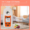 Miniatyrbild 3 av 7: LCD Digital Refraktometer Brix Meter Frukt Juice Dryck ATC Socker Innehåll Mätningsinstrument 0-35% Sackarometer