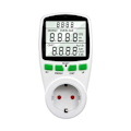 Miniatyrbilde 2 av 9: Elektrisitet Strøm Måler Wattmeter LCD Energi Måler Socket Elektrisk Tester