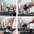 Miniatyrbillede 5 af 6: Kaffe Distributor, Espresso Distribution Værktøj/Leveler, 3 Vinklede Skråninger Justerbar Palm Sabotage
