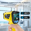 Miniatyrbild 5 av 9: Digital Infraröd Termometer 800/600/400C Adaptiv Emissivitet Beröringsfri Temperatur Meter Laser Pyrometer