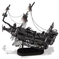 Miniatyrbilde 1 av 5: 3D Metal Puslespill Gaver Abyssal Ghost Pirat Skip Modell Bygningssett DIY Leker