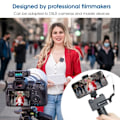 Miniatyrbillede 4 af 6: Professionel Trådløs Lavalier Mikrofon Live Interview Vlog Fotografi Trådløs Mikrofon