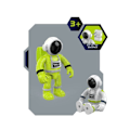 Miniatyrbilde 3 av 11: Puslespill Acousto Optikk Space Leker Space Modell Air Force Shuttle Space Station Rakett Aviation Series Toy