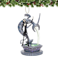 Miniatyrbillede 2 af 4: Mareridt Før jul Model Dukke Vedhæng Tegnefilm Jack Sally Anime Figur Jule Træ Ornamenter
