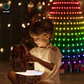 Miniatyrbild 4 av 7: Smart Christmas Tree Toppers Lights App DIY Picture LED RGB String Light Bluetooth Control LED Star String