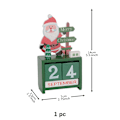 Miniatyrbilde 8 av 8: Jul tre kalender pynt nedtelling nisse nissen snømann diy for bordplater pynt