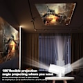 Miniatyrbild 6 av 8: Android 11 Projector med WiFi 6 och Bluetooth Smart Mini Portable Projector