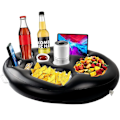 Miniatyrbillede 7 af 7: Pool Float Øl Drik Køler Bord Bar Bakke