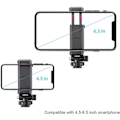 Miniatyrbilde 5 av 9: ST-06 Kold Sko Telefon Stativ Stativ Holder Vertikal Skyting Justerbar Monitor Adapter