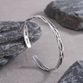 Miniatyrbillede 4 af 4: Vintage Punk Flettet Twist Opening Brcacelet Bangles Charm