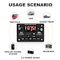 Miniatyrbild 5 av 7: Bluetooth 5.0 MP3 Dekoder kort 2*40W 80W Förstärkare Ljud spelare