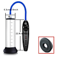 Miniatyrbillede 8 af 8: Premium LCD Elektrisk Vakuum Pumpe til Penis Forstørrelse Optimal Kpa Suction-Release Cycles Mand Pik Extender
