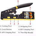 Miniatyrbild 4 av 5: Pass Through Crimping Verktyg med 8P/6P Pass Through Ethernet Crimper