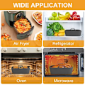 Miniatyrbilde 4 av 7: Air Fryer Silicon Gryte Tykk Gjenbrukbar Silicon Firkant Air Fryer Fôringer Erstatning av Pergament Fôr Papir Air Fryer Kurv
