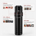 Miniatyrbillede 4 af 6: Mast Tatovering Flip Justerbar Seks Stroke Længder Custom Coreless Motor RCA Interface Rotary Machine Pen Tattoo Supplies