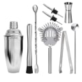 Miniatyrbilde 1 av 9: Rustfritt stål Cocktail Shaker Mixer Wine Martini Boston Shaker