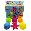 Pikkukuva 1 / 6: Teksturoitu Multi Ball Set Develop baby's Tactile Senses Lelu Vauvan Touch Käsi pallo lelut