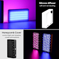 Pikkukuva 2 / 7: RGB LED Video paneeli valo 7 tuumainen tasku täyttö valo himmennettävä 2500-9000K 4000mAh valokuvaus suoraan suoraan