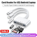 Pikkukuva 8 / 9: 5 in 1 USB OTG sovitin latausportilla