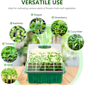 Miniatyrbilde 5 av 6: Full Spectrum LED Vokse Lys med Frøplante Brett Plante Frø Start Bretter Drivhus Voksende Bretter med hull 12 celler Per brett