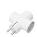 Miniatyrbilde 1 av 6: 1 stk ABS fler strøm uttak  flerplugg 3-veis fler plugg stikkontakt adapter